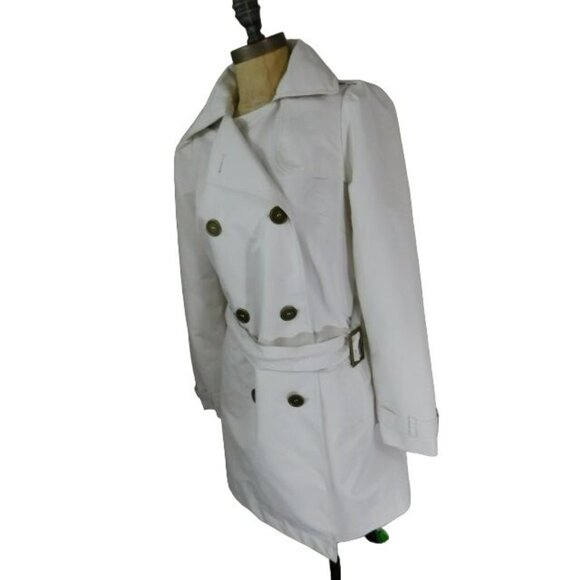 RLZ Size XS Hidden Hooded Belted Lined Double Breast Jacket - Picture 2 of 4